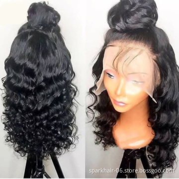 Cheap Wholesale Hair Wigs Human Lace Front Clsuore Brazilian Transparent Lace Closure Human Hair Wigs For Black Women